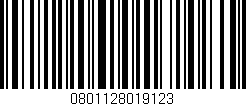 Código de barras (EAN, GTIN, SKU, ISBN): '0801128019123'