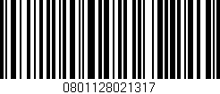 Código de barras (EAN, GTIN, SKU, ISBN): '0801128021317'