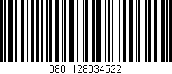 Código de barras (EAN, GTIN, SKU, ISBN): '0801128034522'