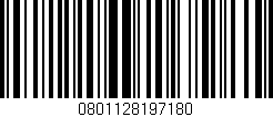 Código de barras (EAN, GTIN, SKU, ISBN): '0801128197180'