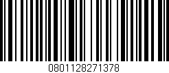 Código de barras (EAN, GTIN, SKU, ISBN): '0801128271378'