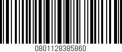 Código de barras (EAN, GTIN, SKU, ISBN): '0801128385860'