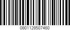 Código de barras (EAN, GTIN, SKU, ISBN): '0801128507460'