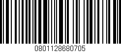 Código de barras (EAN, GTIN, SKU, ISBN): '0801128680705'
