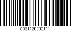 Código de barras (EAN, GTIN, SKU, ISBN): '0801128803111'