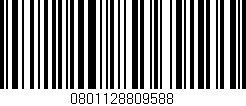 Código de barras (EAN, GTIN, SKU, ISBN): '0801128809588'