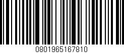 Código de barras (EAN, GTIN, SKU, ISBN): '0801965167810'