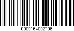 Código de barras (EAN, GTIN, SKU, ISBN): '0809164002796'