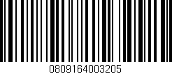 Código de barras (EAN, GTIN, SKU, ISBN): '0809164003205'