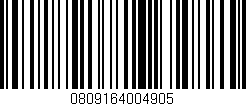 Código de barras (EAN, GTIN, SKU, ISBN): '0809164004905'