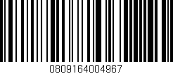 Código de barras (EAN, GTIN, SKU, ISBN): '0809164004967'