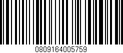 Código de barras (EAN, GTIN, SKU, ISBN): '0809164005759'