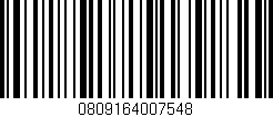 Código de barras (EAN, GTIN, SKU, ISBN): '0809164007548'