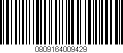 Código de barras (EAN, GTIN, SKU, ISBN): '0809164009429'