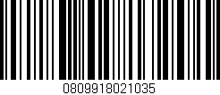 Código de barras (EAN, GTIN, SKU, ISBN): '0809918021035'