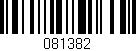 Código de barras (EAN, GTIN, SKU, ISBN): '081382'