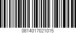 Código de barras (EAN, GTIN, SKU, ISBN): '0814017021015'
