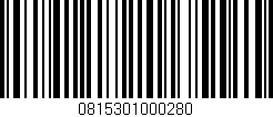 Código de barras (EAN, GTIN, SKU, ISBN): '0815301000280'