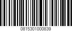 Código de barras (EAN, GTIN, SKU, ISBN): '0815301000839'