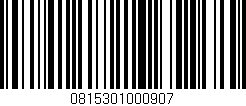 Código de barras (EAN, GTIN, SKU, ISBN): '0815301000907'