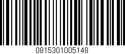 Código de barras (EAN, GTIN, SKU, ISBN): '0815301005148'