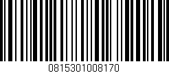 Código de barras (EAN, GTIN, SKU, ISBN): '0815301008170'