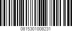 Código de barras (EAN, GTIN, SKU, ISBN): '0815301008231'