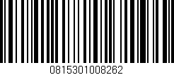 Código de barras (EAN, GTIN, SKU, ISBN): '0815301008262'