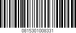 Código de barras (EAN, GTIN, SKU, ISBN): '0815301008331'