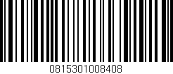Código de barras (EAN, GTIN, SKU, ISBN): '0815301008408'