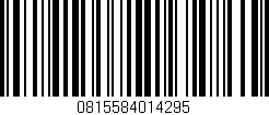 Código de barras (EAN, GTIN, SKU, ISBN): '0815584014295'
