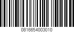 Código de barras (EAN, GTIN, SKU, ISBN): '0816654003010'