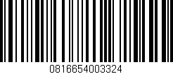 Código de barras (EAN, GTIN, SKU, ISBN): '0816654003324'