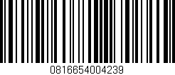 Código de barras (EAN, GTIN, SKU, ISBN): '0816654004239'