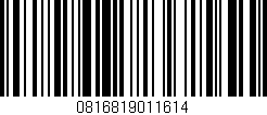 Código de barras (EAN, GTIN, SKU, ISBN): '0816819011614'