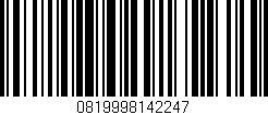 Código de barras (EAN, GTIN, SKU, ISBN): '0819998142247'