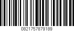 Código de barras (EAN, GTIN, SKU, ISBN): '0821757879189'