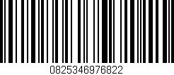Código de barras (EAN, GTIN, SKU, ISBN): '0825346976822'