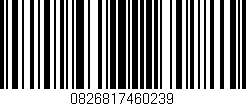 Código de barras (EAN, GTIN, SKU, ISBN): '0826817460239'