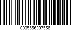 Código de barras (EAN, GTIN, SKU, ISBN): '0835656807556'