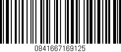 Código de barras (EAN, GTIN, SKU, ISBN): '0841667169125'