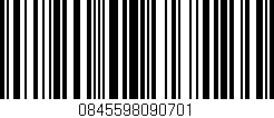 Código de barras (EAN, GTIN, SKU, ISBN): '0845598090701'