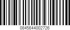 Código de barras (EAN, GTIN, SKU, ISBN): '0845644002726'