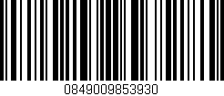 Código de barras (EAN, GTIN, SKU, ISBN): '0849009853930'