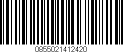 Código de barras (EAN, GTIN, SKU, ISBN): '0855021412420'