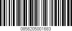 Código de barras (EAN, GTIN, SKU, ISBN): '0856205001683'