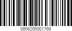 Código de barras (EAN, GTIN, SKU, ISBN): '0856205001768'