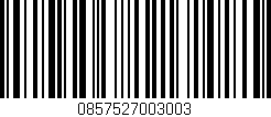 Código de barras (EAN, GTIN, SKU, ISBN): '0857527003003'