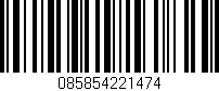 Código de barras (EAN, GTIN, SKU, ISBN): '085854221474'