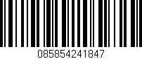 Código de barras (EAN, GTIN, SKU, ISBN): '085854241847'